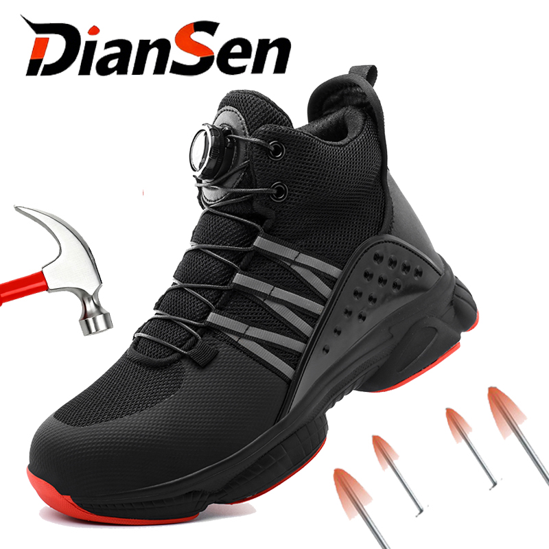 Leather Work Factory - Mens Safety Boots Indestructible Shoes High