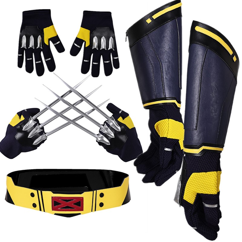 Leatherwork Belt - Wolf Logan Cosplay Belt Gloves Claws