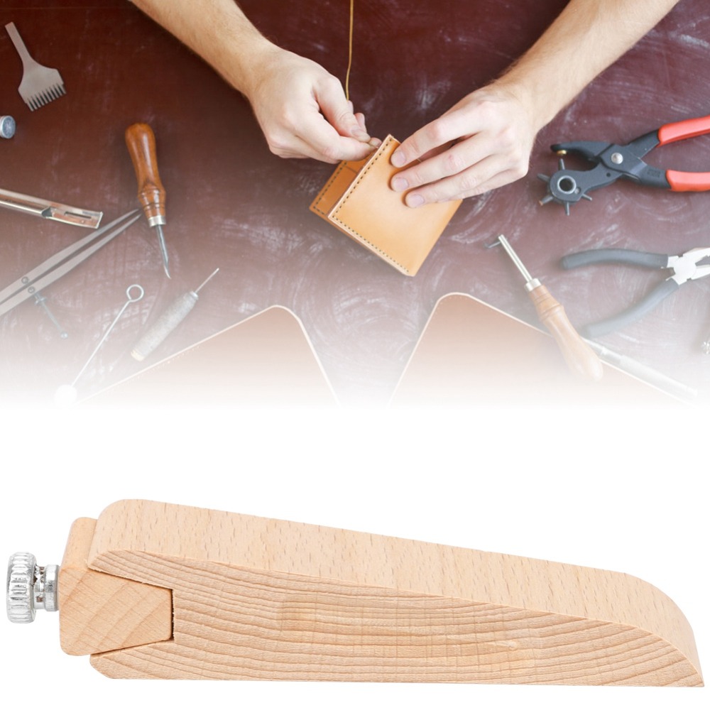 Leatherworker Block - Beech Wood Sandpaper Sanding Block Wedge