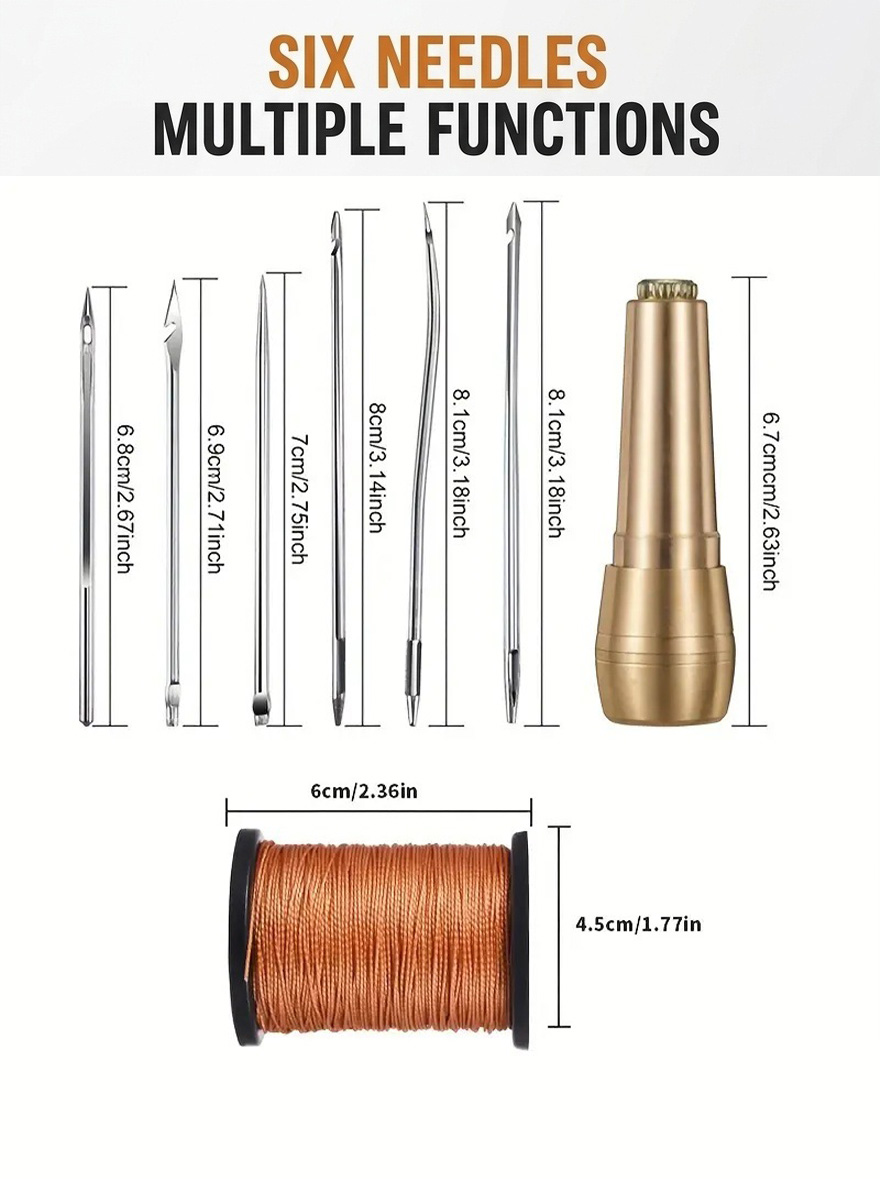 Leather Stitching Tool, Hand S - Leatherwork Awl ulasan dan harga