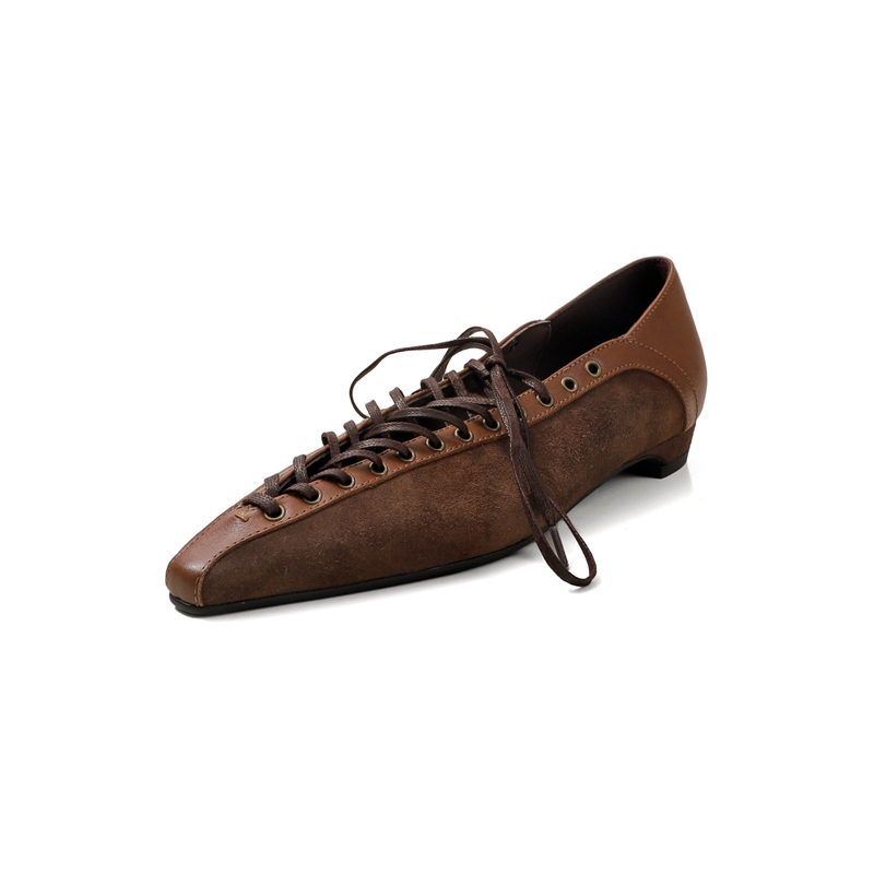 Women's new spring and autumn  - Leather Work Heels ulasan dan harga