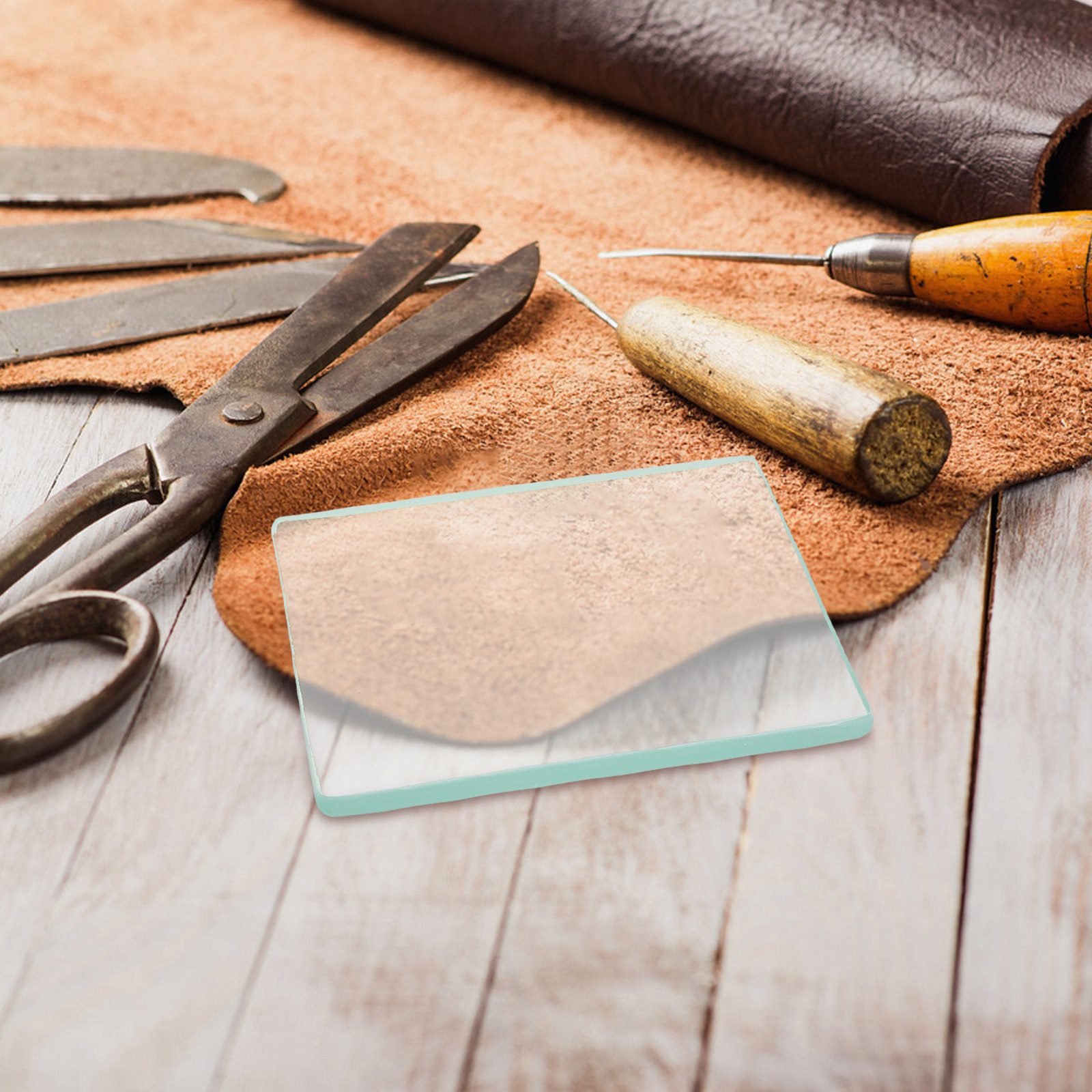 Tempered Glass Smooth Back Bur - Leatherworker Block ulasan dan harga