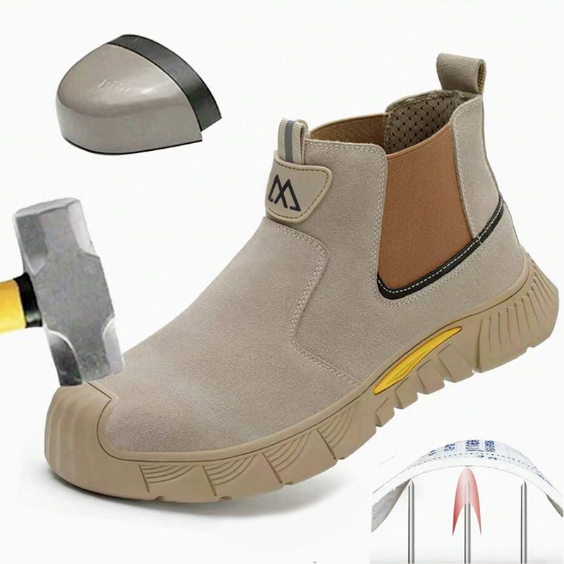 Factory Grade Men's Safety Sho - Leather Work Factory ulasan dan harga