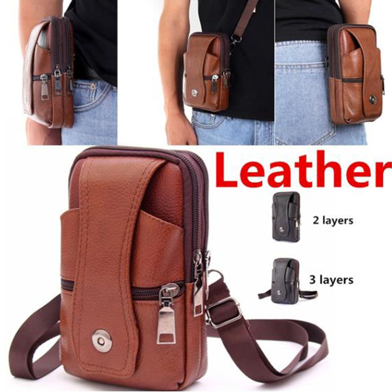 1Pcs Men Cell Phone Belt Pack  - Leatherwork Belt ulasan dan harga