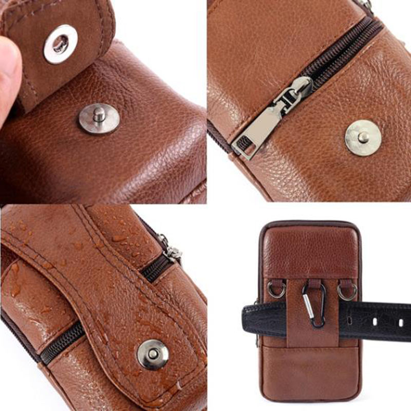 1Pcs Men Cell Phone Belt Pack  - Leatherwork Belt ulasan dan harga