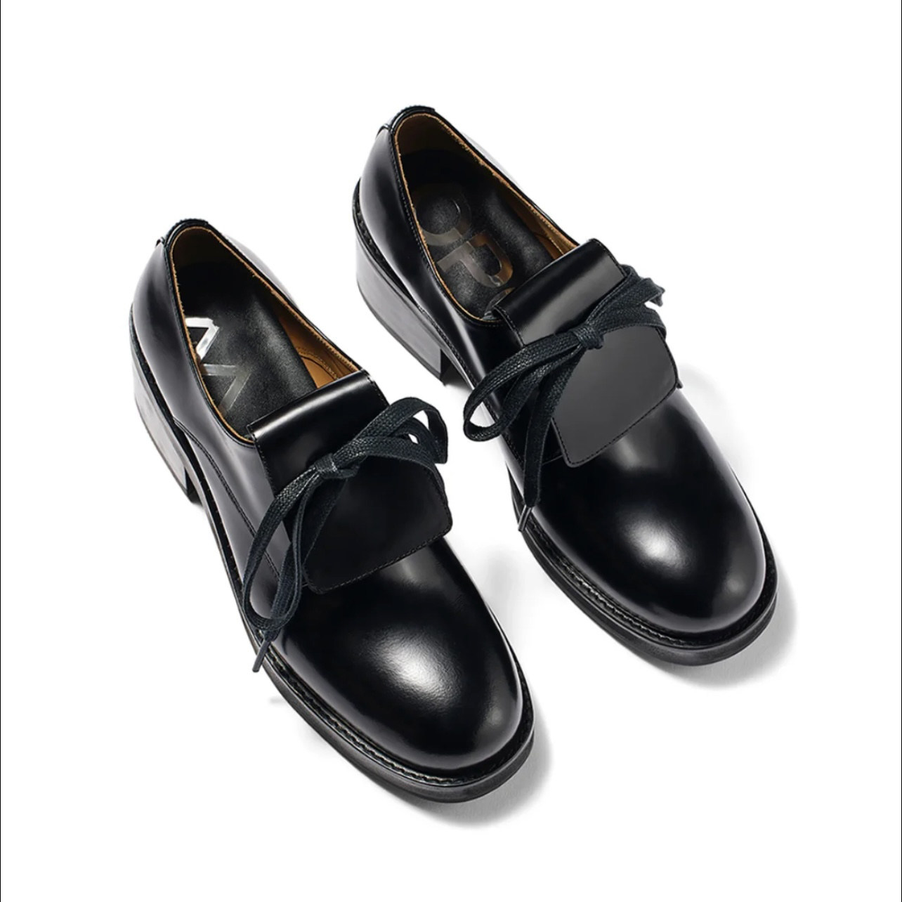 Women's Leather Lace-Up Platfo - Leather Work Outfit ulasan dan harga