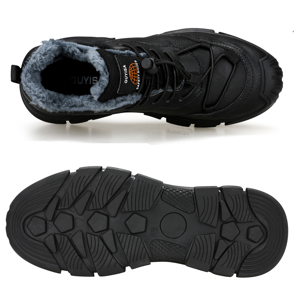 Men's Winter Boots Leather Sho - Leather Work Women Shoes ulasan dan harga