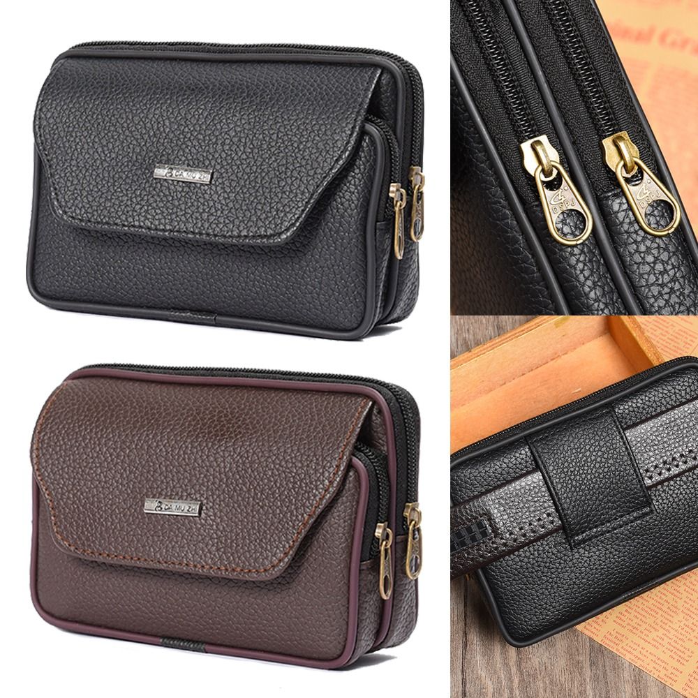 Casual PU Leather Men Waist Ba - Leatherwork Belt ulasan dan harga