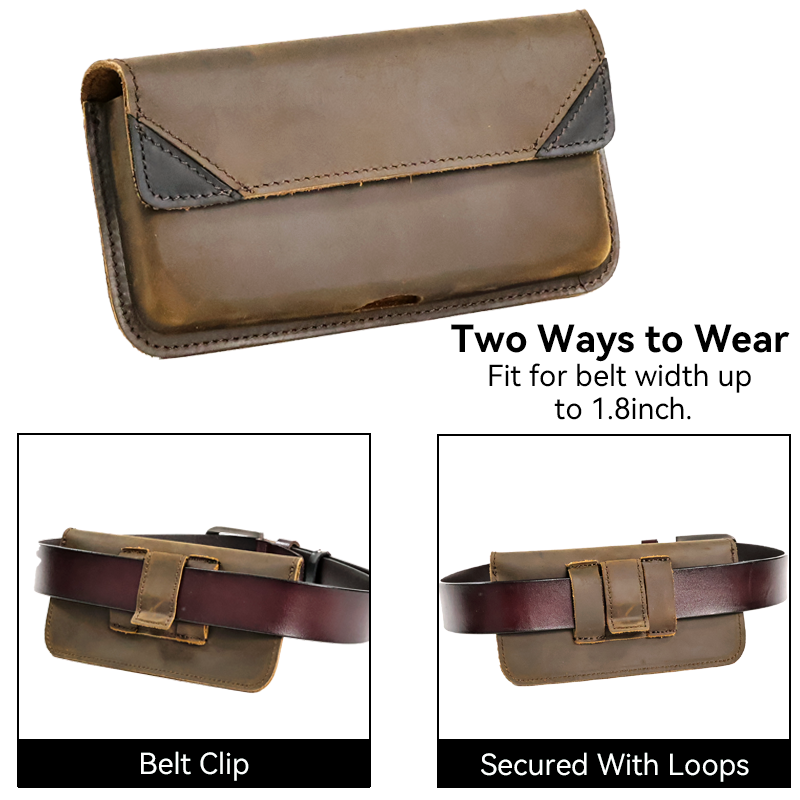 Genuine Leather Waist Bag for  - Leatherwork Belt ulasan dan harga