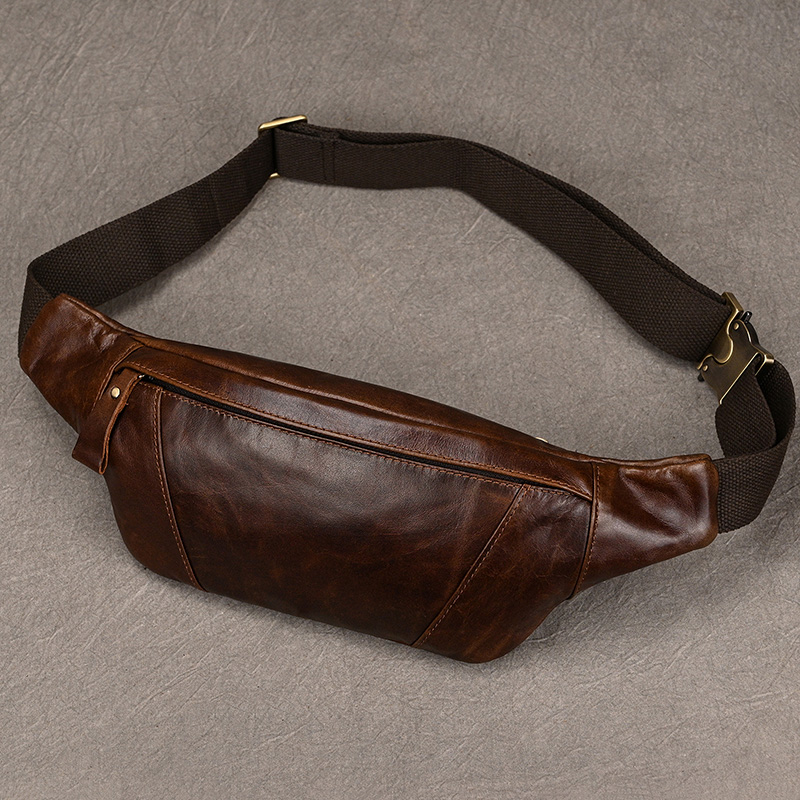 Men's Leather Chest Bags Cross - Leatherwork Belt ulasan dan harga