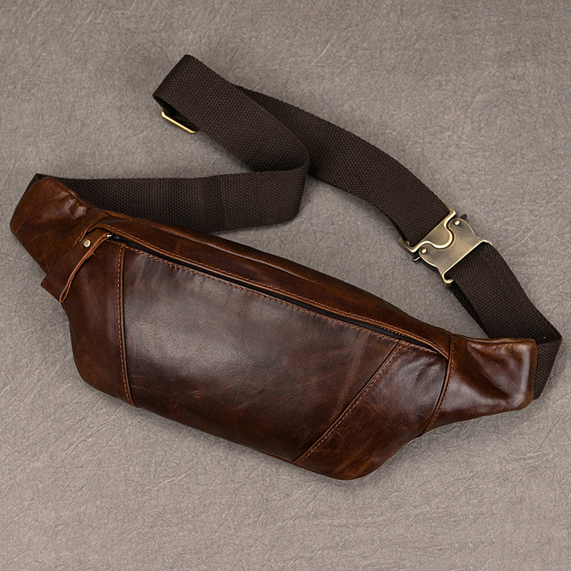 Men's Leather Chest Bags Cross - Leatherwork Belt ulasan dan harga