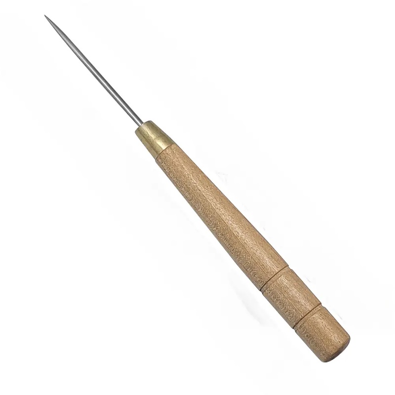 3 PCS Wooden Handle Awl Tool L - Leatherwork Awl ulasan dan harga