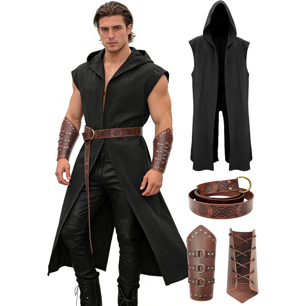 Men’s Renaissance Costume Set  - Leatherwork Belt ulasan dan harga