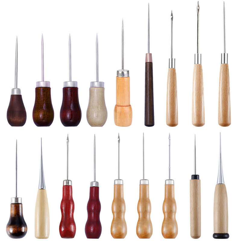 Leather Awl Wood Handle Awls S - Leatherwork Awl ulasan dan harga