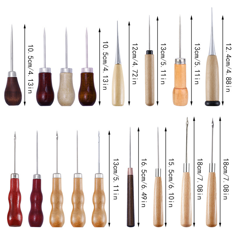 Leather Awl Wood Handle Awls S - Leatherwork Awl ulasan dan harga
