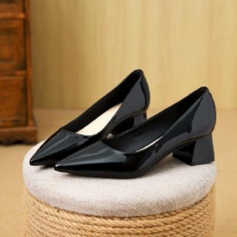 2026 Spring Autumn New Patent  - Leather Work Women Shoes ulasan dan harga
