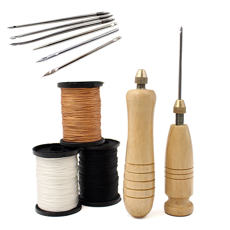 1Set DIY Leather Sewing Awl Ne - Leatherwork Awl ulasan dan harga