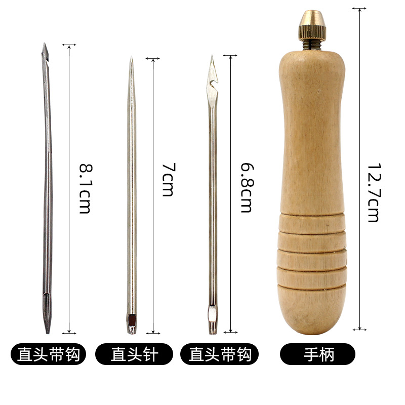 1Set DIY Leather Sewing Awl Ne - Leatherwork Awl ulasan dan harga