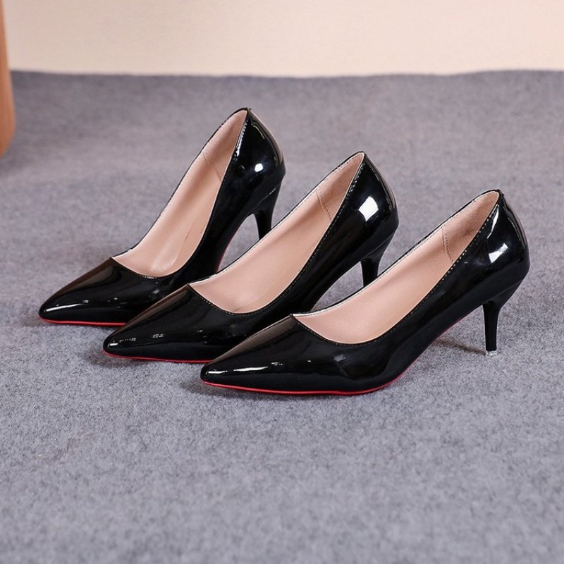 Sexy Pointed Toe Patent Leathe - Leather Work Women Shoes ulasan dan harga