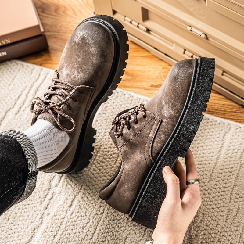 Simple men formal casual shoes - Leather Work Outfit ulasan dan harga