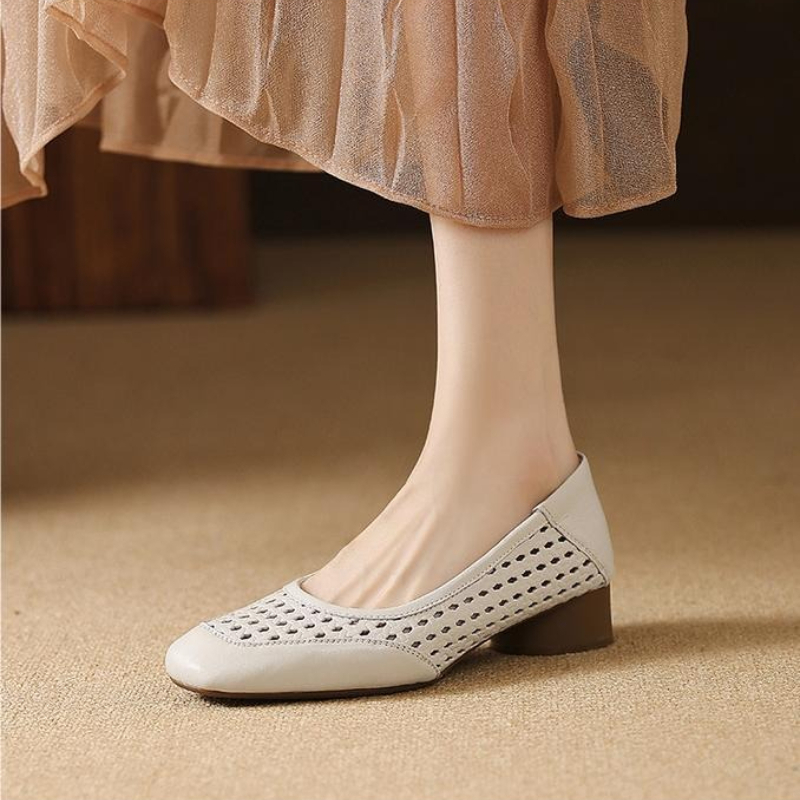 2026 New Fashion Women's Summe - Leather Work Heels ulasan dan harga