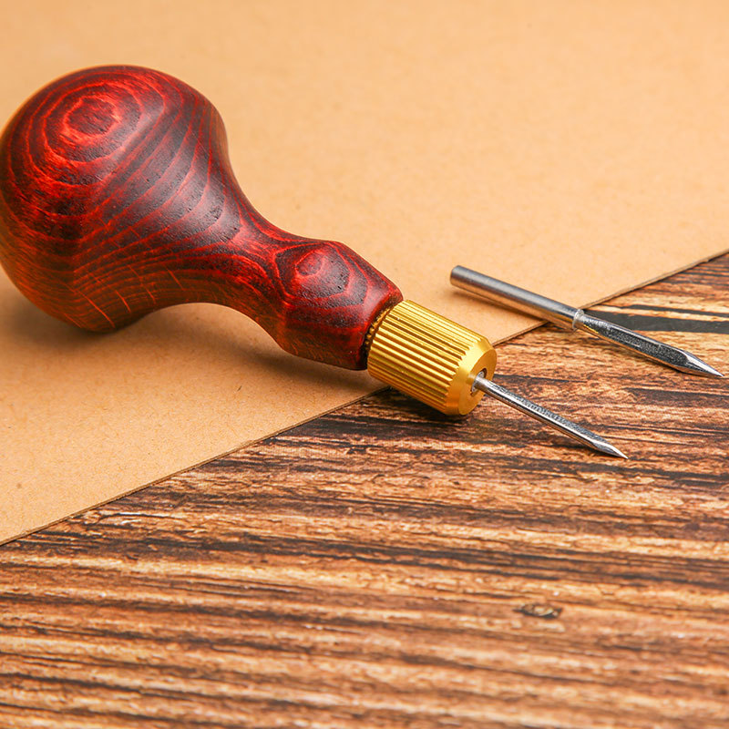 1Set DIY Leather Punch Awl Woo - Leatherwork Awl ulasan dan harga