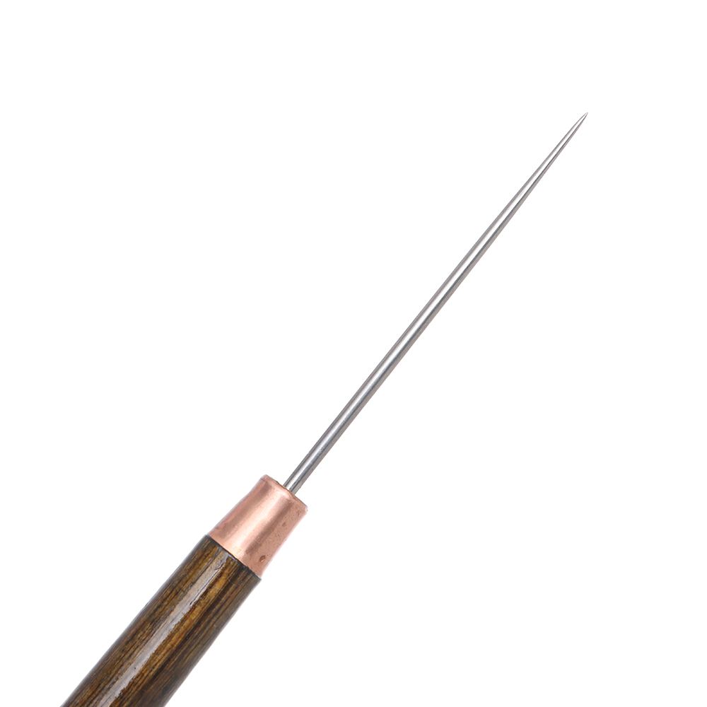 1PC Stitching Awl Wood Handle  - Leatherwork Awl ulasan dan harga