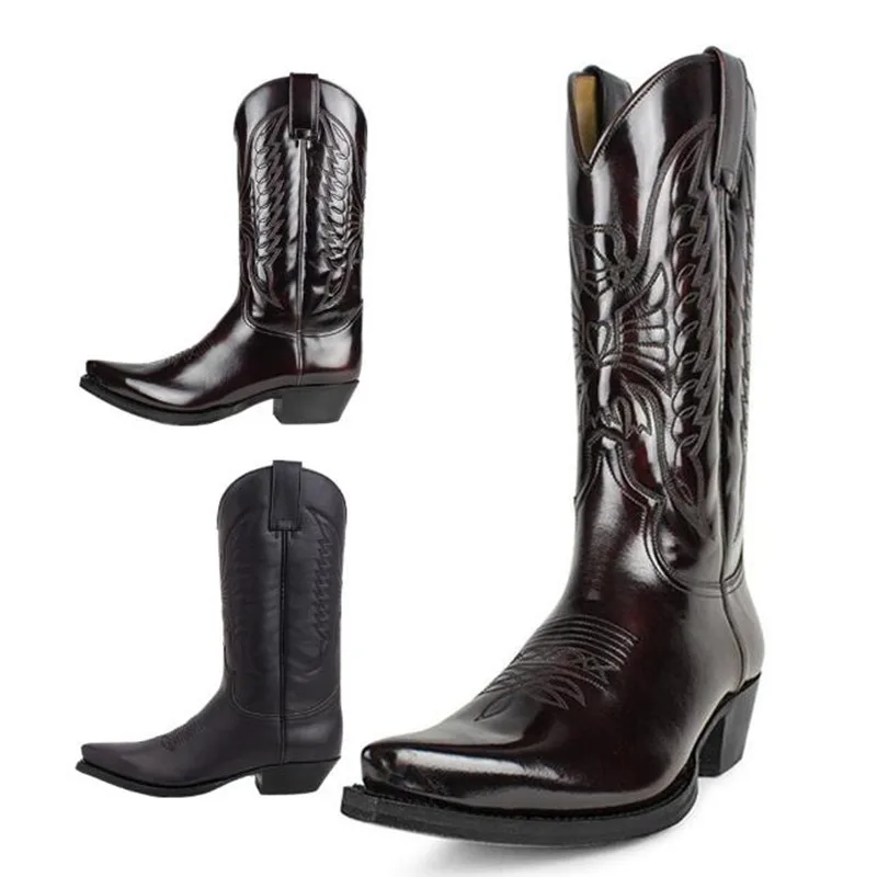 Cowboy Men Women Country Vinta - Leather Work Women Shoes ulasan dan harga