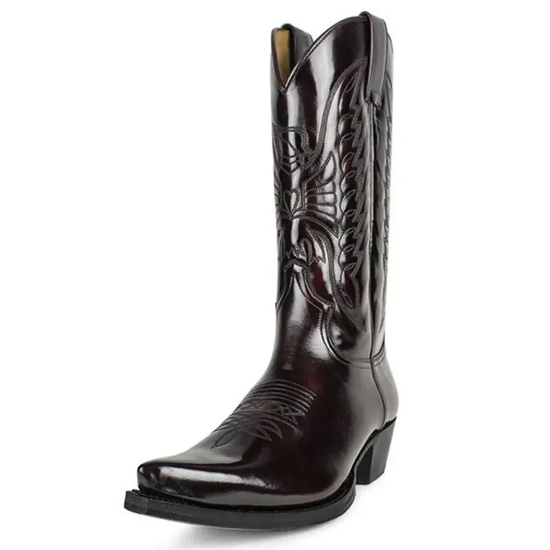 Cowboy Men Women Country Vinta - Leather Work Women Shoes ulasan dan harga