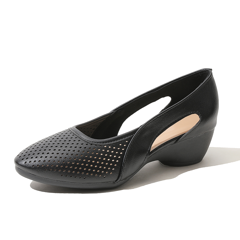 Womens Pumps Hollow Out Breath - Leather Work Outfit ulasan dan harga