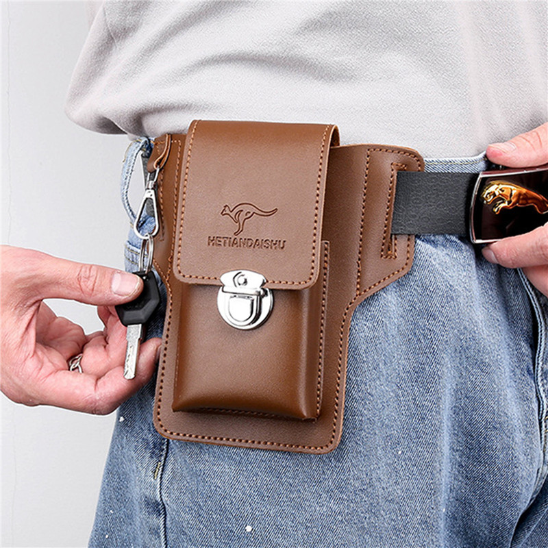 Phone Belt Bag For Men Bags Ce - Leatherwork Belt ulasan dan harga
