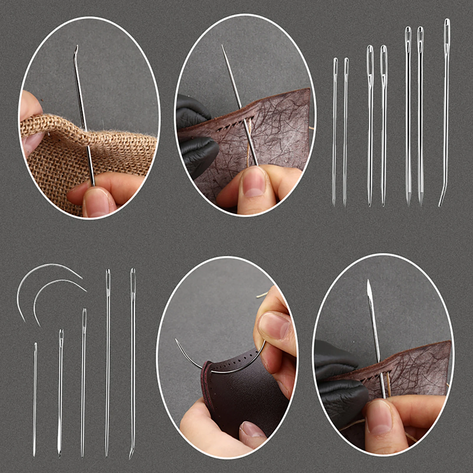 Orange Leather Sewing Kit Upho - Leatherwork Awl ulasan dan harga