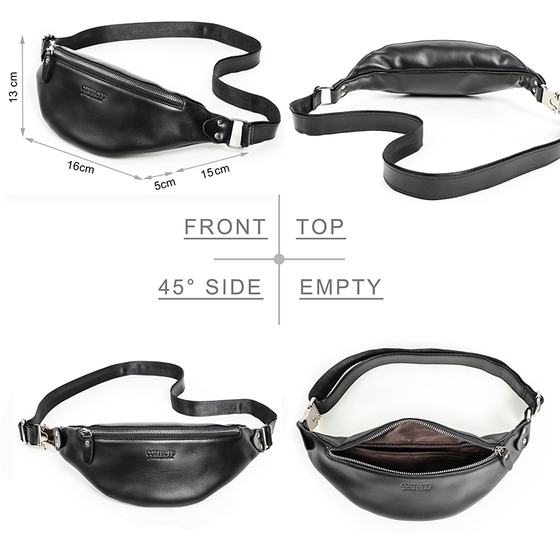 CONTACT'S Men Waist Packs Genu - Leatherwork Belt ulasan dan harga