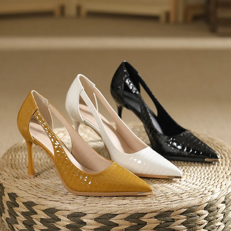 Fashion Patent Leather Women H - Leather Work Outfit ulasan dan harga