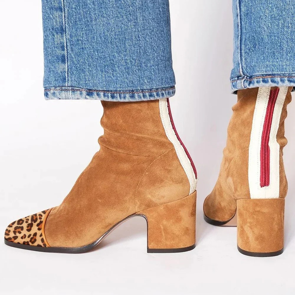 Suede Leather Women's Boots Po - Leather Work Women Shoes ulasan dan harga