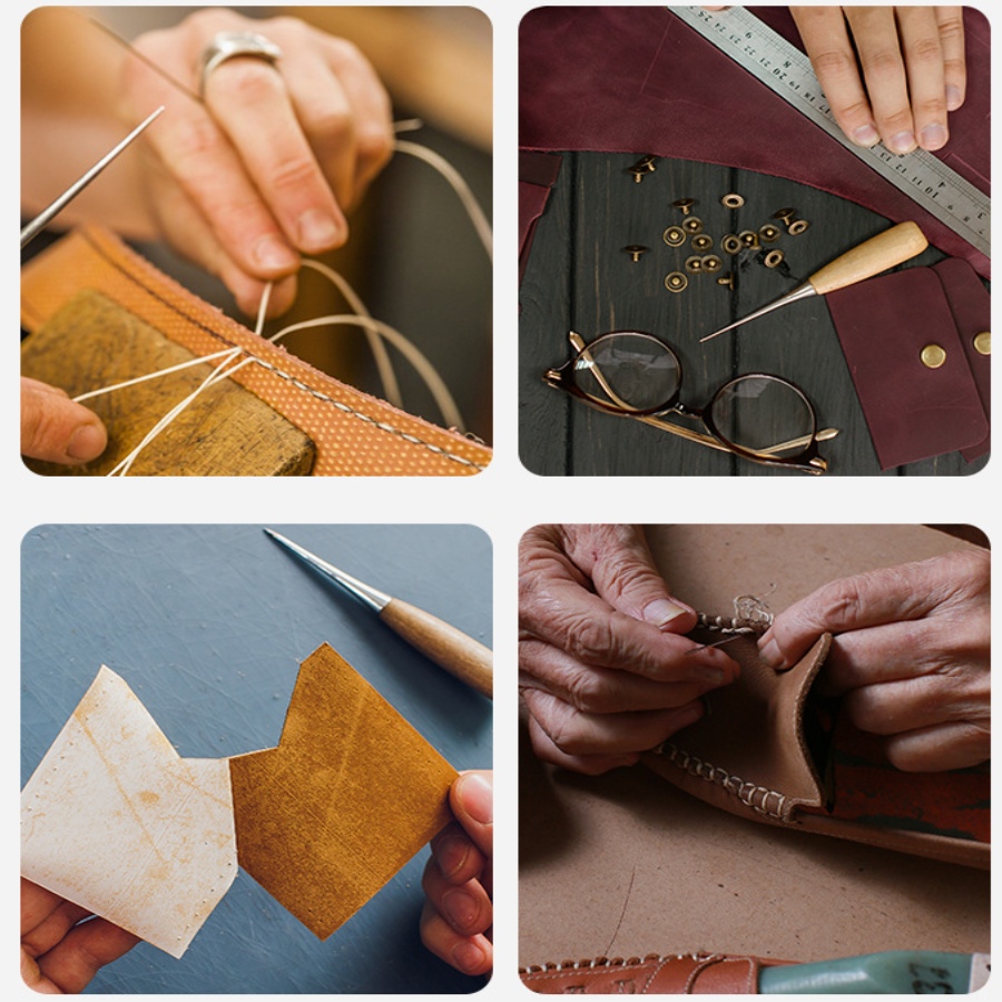 2pcs Leather Hand Stitching Aw - Leatherwork Awl ulasan dan harga