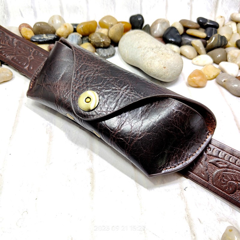 Blongk Glasses Case Waist Bag  - Leatherwork Belt ulasan dan harga