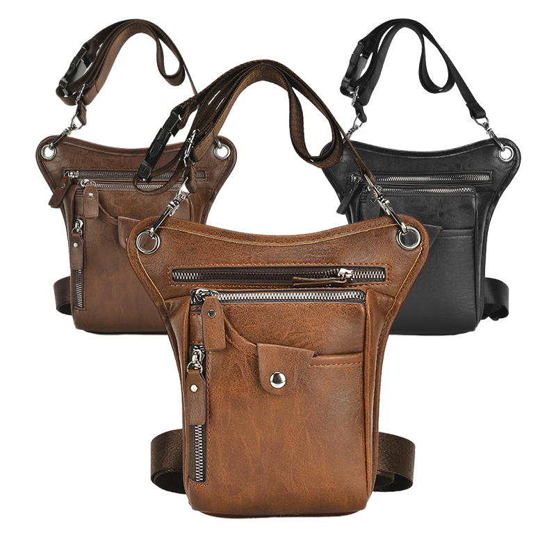 Vintage Pu Leather Waist Pack  - Leatherwork Belt ulasan dan harga