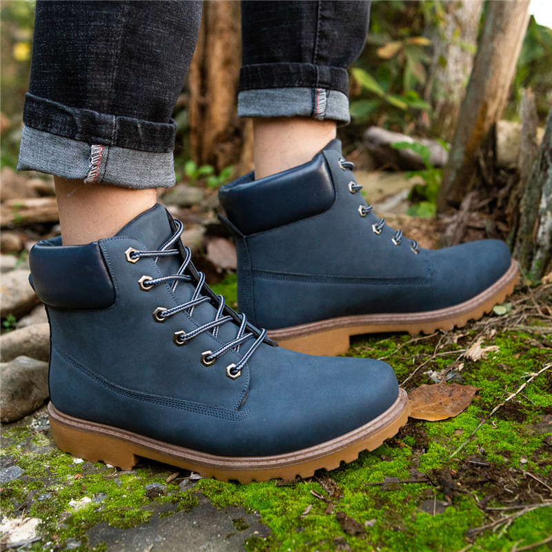 Women's Platform Boots Round T - Leather Work Women Shoes ulasan dan harga