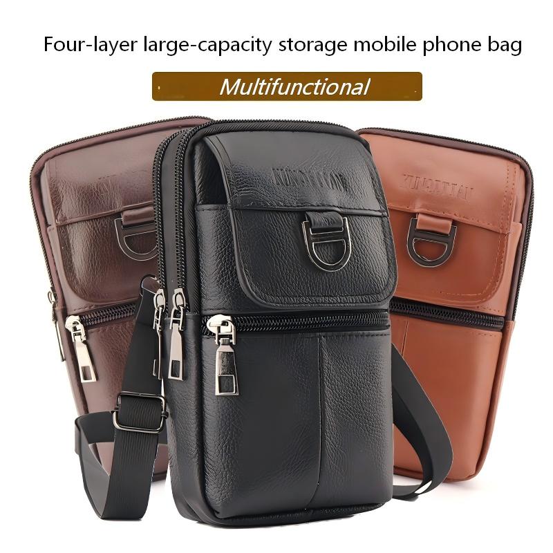 Men's Leather Waist Bag - Larg - Leatherwork Belt ulasan dan harga