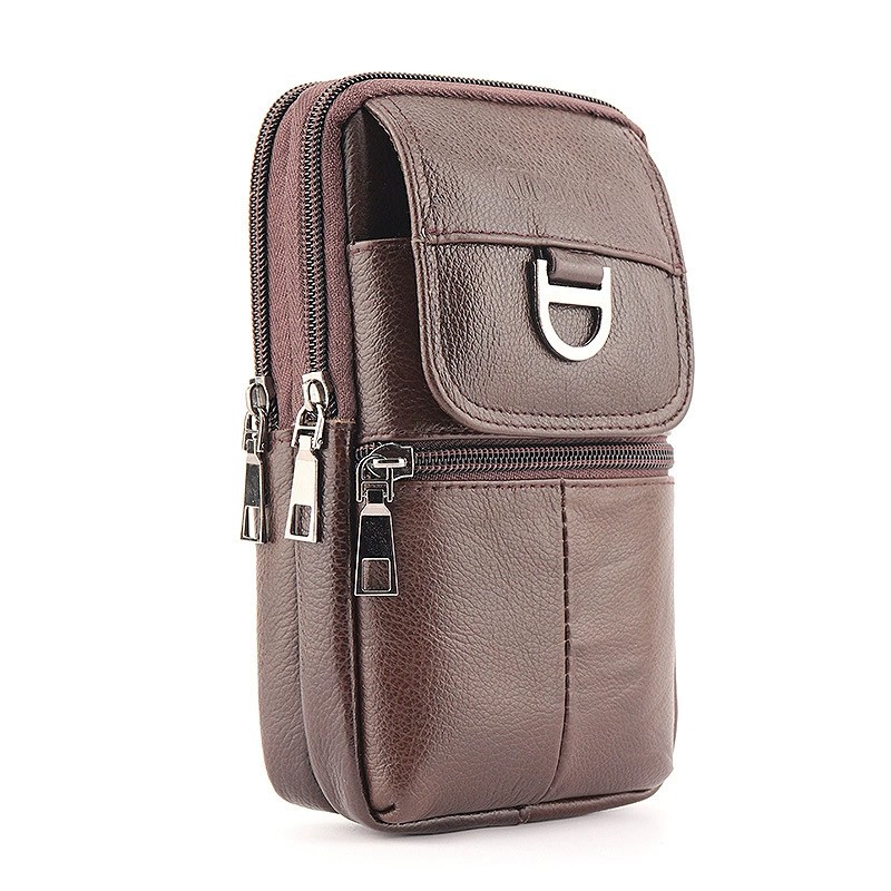 Men's Leather Waist Bag - Larg - Leatherwork Belt ulasan dan harga