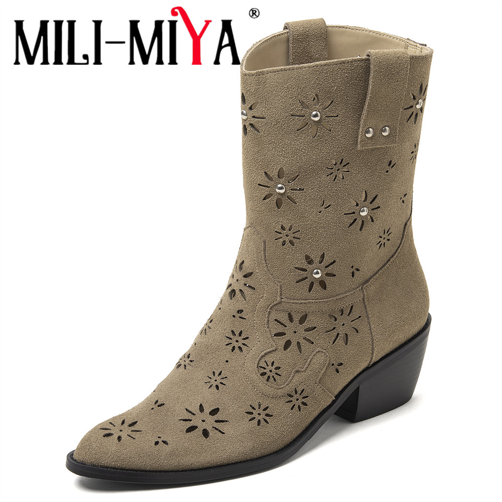 MILI-MIYA 2026 Women Western C - Leather Work Outfit ulasan dan harga