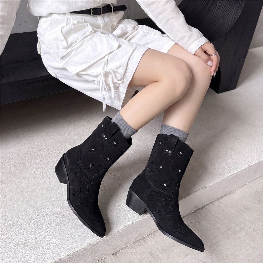 MILI-MIYA 2026 Women Western C - Leather Work Outfit ulasan dan harga