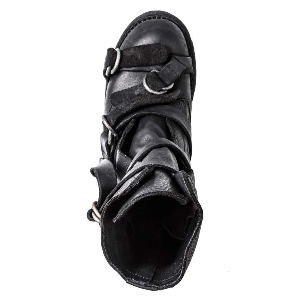 Men's Leather Motorcycle Boots - Leatherwork Belt ulasan dan harga