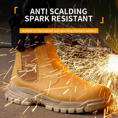Factory Grade Men's Safety Sho - Leather Work Factory ulasan dan harga